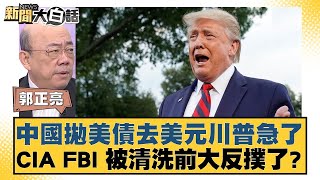 中國拋美債去美元川普急了 CIA FBI 被清洗前大反撲了？【金臨天下X新聞大白話】20241201-12｜郭正亮 張延廷 左正東