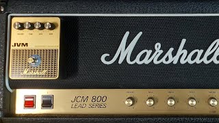 Marshall JVM Pedal in Marshall JCM800 Clean chanel, Gibson Lea Paul custom CS