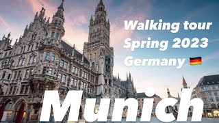 Walking tour 2023 Munich, Germany 🇩🇪 Marienplatz 🇩🇪 Мюнхен, Германия Тур по город