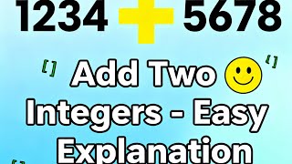 Leetcode 2235:- Add two integers | leetcode beginner problem | C programming