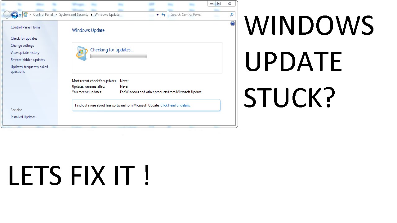 How To Fix Windows Update When It Gets Stuck