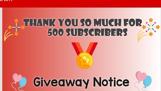 500 SUBSCRIBERS SPECIAL| GIVE AWAY ANNOUNCEMENT| OPEN| PRO CREATIONS