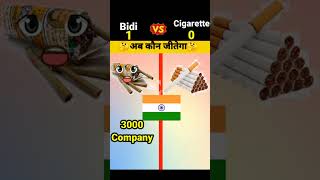 Bidi vs Cigarette #shorts #virulshorts #bidi #cegarette #comparison