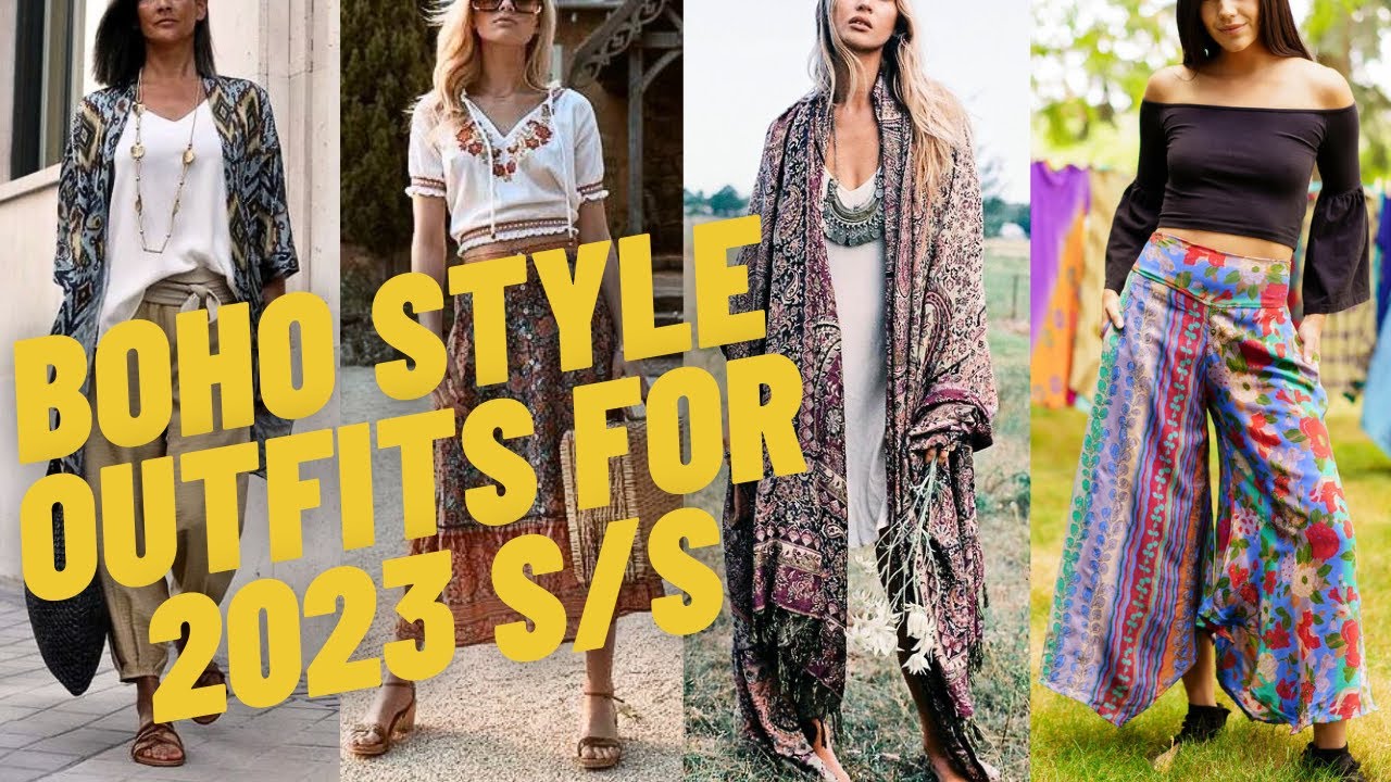 Chic Boho Style Outfits For 2023 Spring Summer. Boho Ideas For Outfit ...