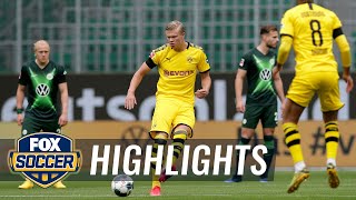 Dortmund defeats Wolfsburg, keeps pressure on league leader FC Bayern | 2020 Bundesliga Highlights