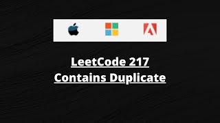 LeetCode Patterns: LeetCode 217 Contains Duplicate | Python