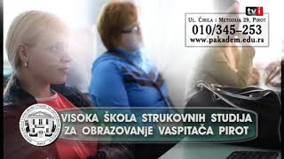 Visoka skola za obrazovanje vaspitaca Pirot 2018