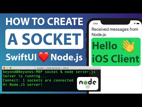 SwiftUI 2.0 Socket.io: Socket between an iOS Client and Node.js Server (2020)