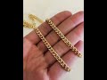 14k Real Solid Yellow Gold Miami Cuban Link Chain Necklace