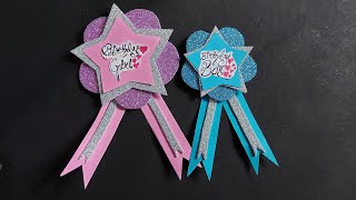 How To Make Paper Badge | DIY Birthday Badge | Paper Craft | Sushma's Creativity