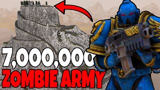 Space Marine Mountain Fortress Surrounded by 7 MILLION ZOMBIES! - UEBS 2: Warhammer 40k Mod
