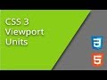 CSS3 Viewport Units