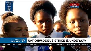 Nationwide bus strike leave commuters stranded