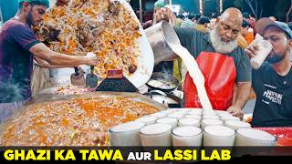 Best Tawa Maghaz & Pulao, Ghazi Restaurant, Korangi | Lassi Lab Malir | Karachi Street Food Pakistan
