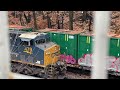 4k hd csx y102 power running around their train part 1