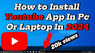 How To Install Youtube App In Pc Or Laptop In 2024 for windows10/11#windows #computer