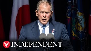 George W Bush says US faces violence threat 'from within' at Pennsylvania 9/11 memorial