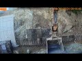 옹벽 토사제거 Removal of soil from retaining walls