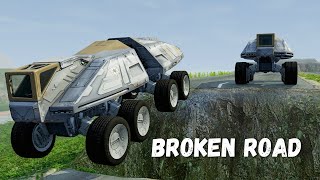 Unfinished Road Car Crashes #01 - BeamNG.Drive