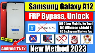 SAMSUNG A12 FRP BYPASS WITHOUT PC NEW METHOD 2024