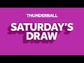 The National Lottery Thunderball draw results from Saturday 04 June 2022