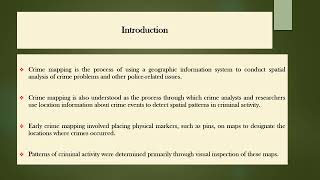 Crime Mapping: Meaning & Techniques