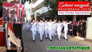 Sehari menjadi PASKIBRAKA 2019 Jakarta Timur - Paskibraka protes balik kanan