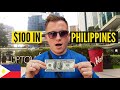 EPIC $100 Challenge In MODERN PHILIPPINES 🇵🇭