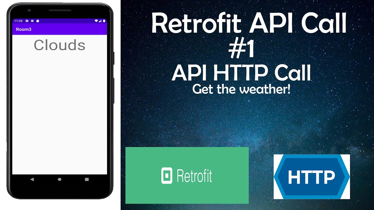 Retrofit Api Call Http Get Android Tutorial Youtube