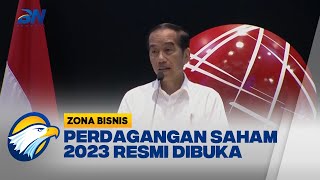 Presiden Jokowi Resmi Buka Perdagangan Saham 2023