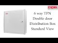 6way tpn single door or double door distribution board