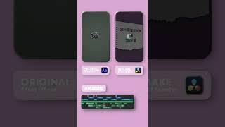 After Effects vs Davinci Resolve - Motion Graphics #shorts