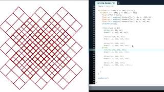 [Processing] Art #33 moving Geometric