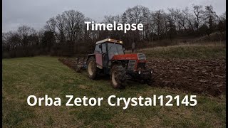 orba travní plochy// Zetor Crystal 12145 + Jupiter// Timelapse