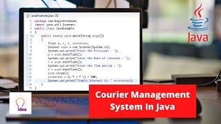 Courier Management System In Java | Java Project