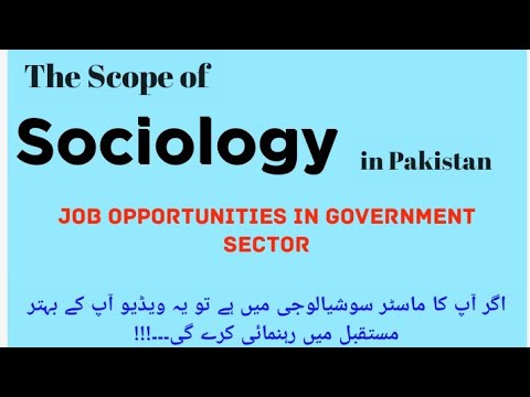 Scope Of BS Sociology . What Are Job Opportunities In Government Sector ...