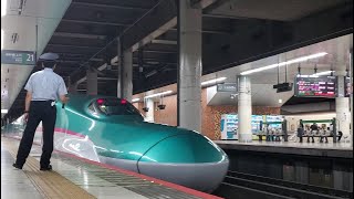 【画面揺れあり】上野駅19:53発『東北新幹線E5系U7編成はやぶさ112号 東京行き』