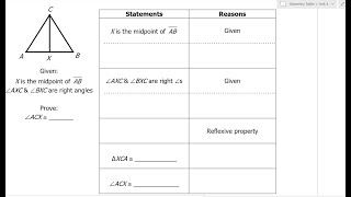 Day 09 HW - Triangle Congruence Proofs with CPCTC