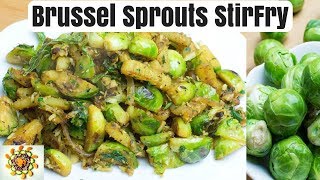 Brussel Sprouts Pan Fry | Weight Loss Brussel's Sprouts Stir Fry | Brussels Sprouts Potato Stir Fry