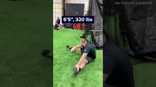 USC Football OL Cooper Lovelace is CRAZY flexible 🤯 #shorts