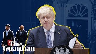 The 33 hours that brought Boris Johnson to resign as Conservative leader – in three minutes