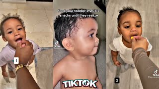 "Feed you toddler invisible snacks until they realize"| TikTok Compilation