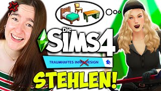 Sims 4 ABER kann man Haus NUR mit GESTOHLENEN Gegenständen einrichten?! 👀 Nesmeralda Die Sims 4