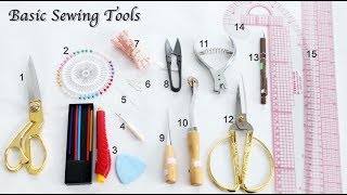 15 Basic Sewing Tools and Equipment What Beginner Should Have - Sewing Lesson for Beginner