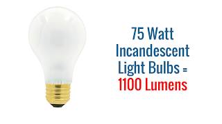 75 Watt Light Bulbs - 75W Incandescents and LED Replacements