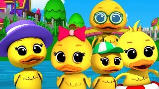 Lima bebek kecil | sajak anak-anak | lagu di indonesia | Duck Song | Kids Songs | Five Little Ducks