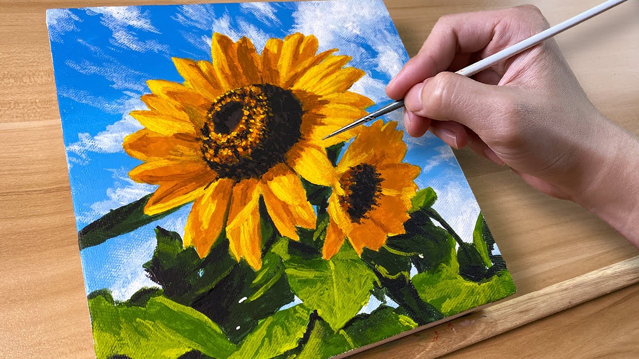 Sunflower Acrylic Painting Kit
