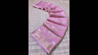 Pure muslin soft silk saree with all Over weaving design of gold and silver #shorts #viral