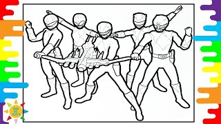 Power Rangers Coloring Page | Power Rangers Ready for Fight | Spektrem - Shine [NCS Release]