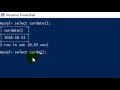 How to display current date and time in MySQL server